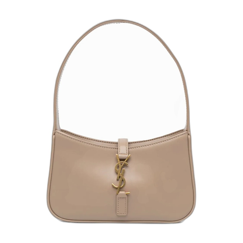 Saint Laurent Le 5 à 7 Shoulder Bag in Brown Leather Mini