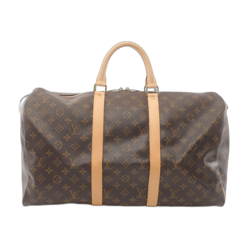 Louis Vuitton Keepall Bandoulière Duffle Brown 50
