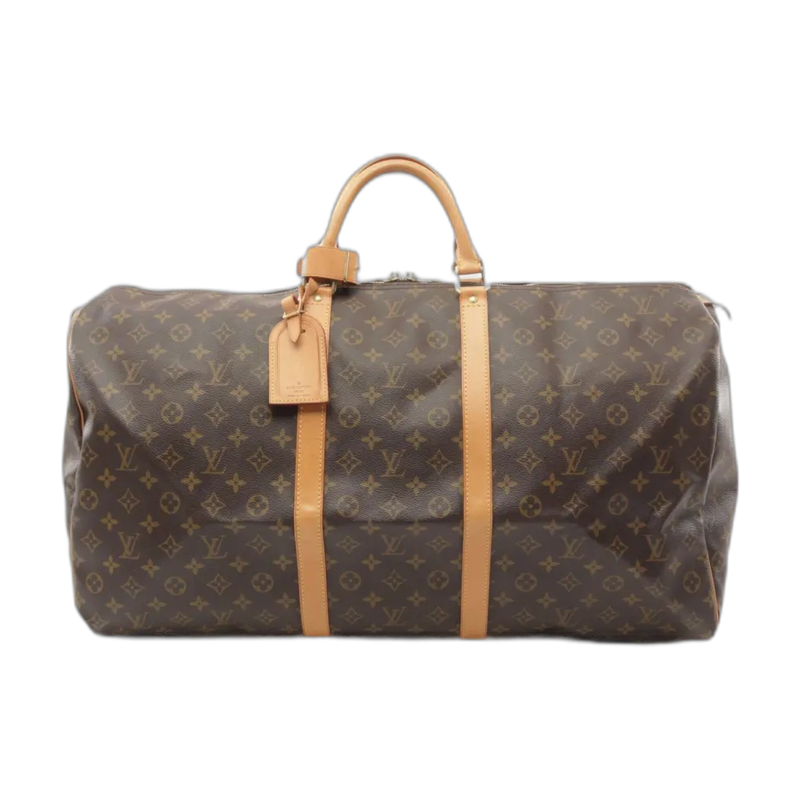 Louis Vuitton Keepall Bandoulière Duffle Bag Brown 60