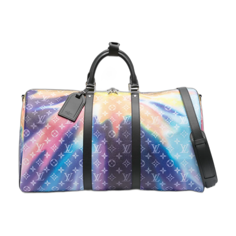 Louis Vuitton Keepall Bandoulière Duffle Black 50