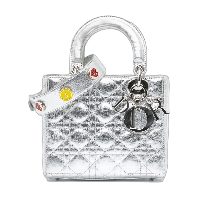 Dior Lady Dior Top Handle Grey Small