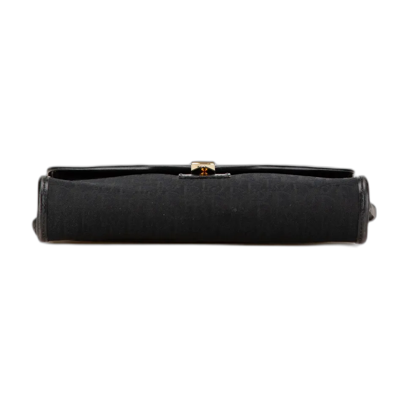 Dior Trotter Shoulder Black Canvas Bag