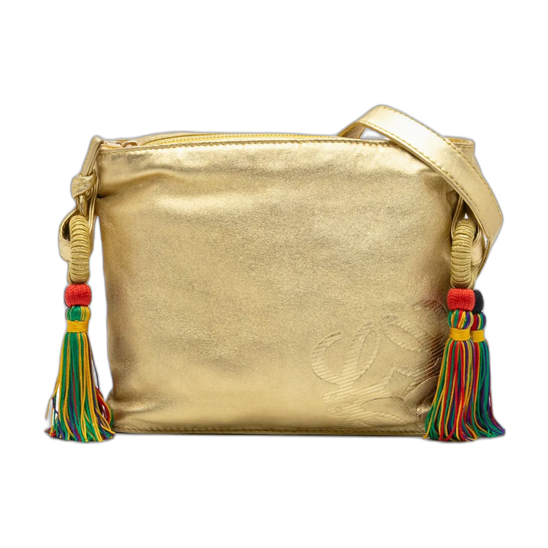 Loewe Flamenco Knot Shoulder Bag in Yellow
