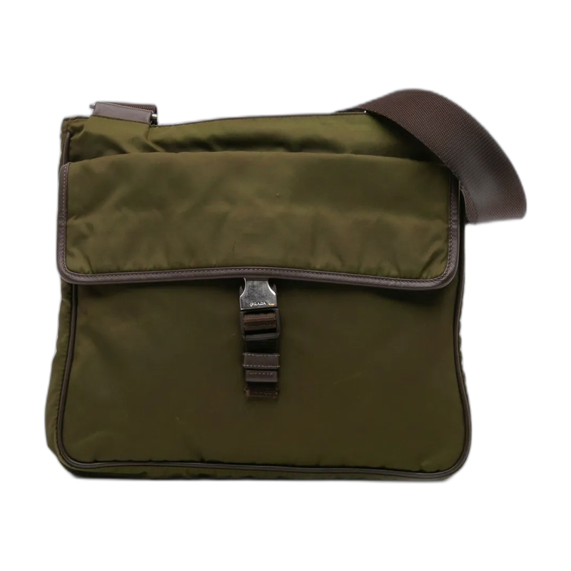 Pre-Owned Green Prada Tote