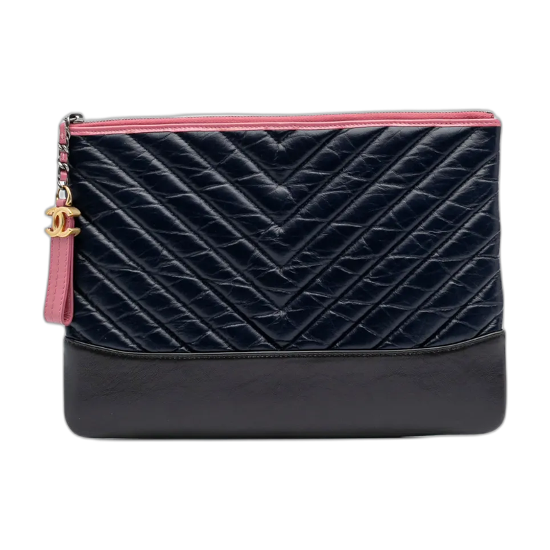 Chanel Gabrielle Shoulder Bag in blue leather