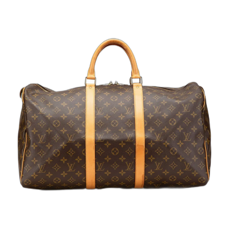 Louis Vuitton Keepall Bandouliere Duffle Brown 50