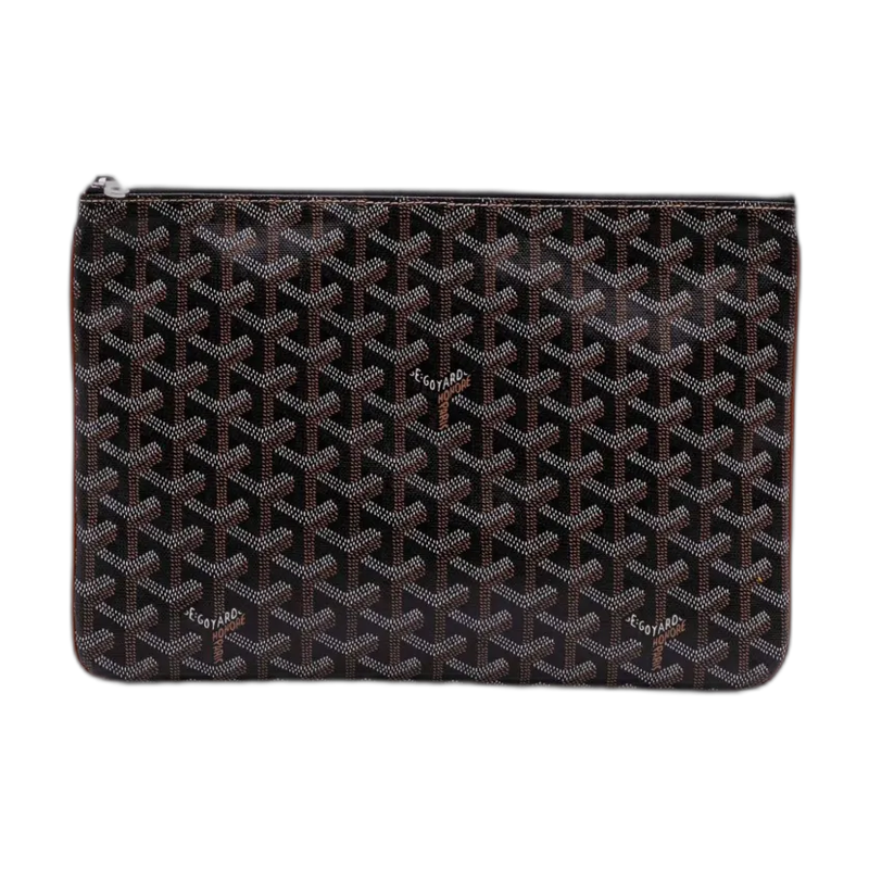 Goyard Senat Zip Pouch Bag Black mm