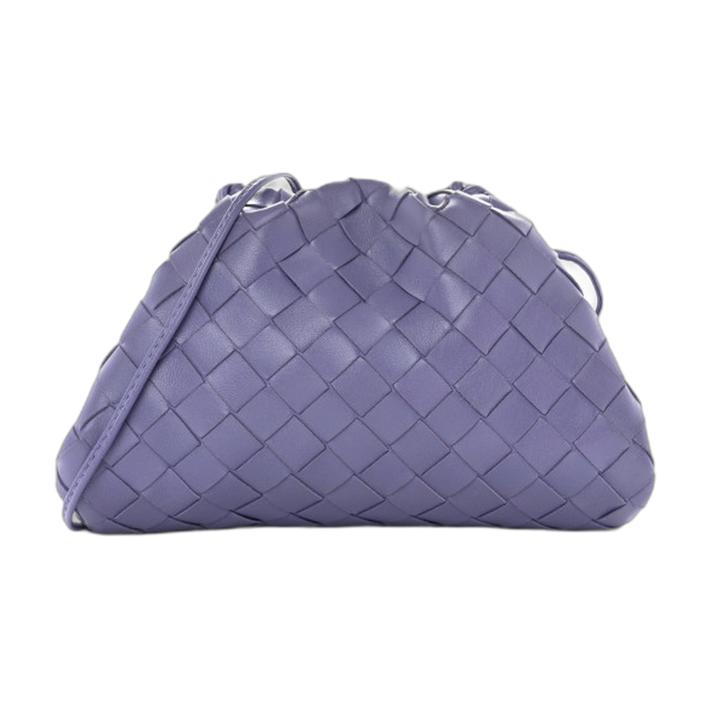 Bottega Veneta The Pouch Clutch Purple Mini