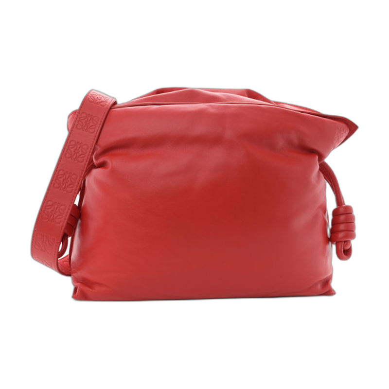 Loewe Flamenco Knot Shoulder Bag in Red
