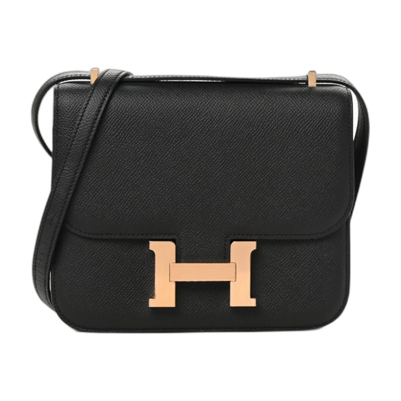 Hermes Constance Crossbody Bag in black