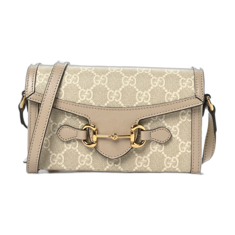 Gucci Horsebit 1955 Shoulder Bag in Neutrals