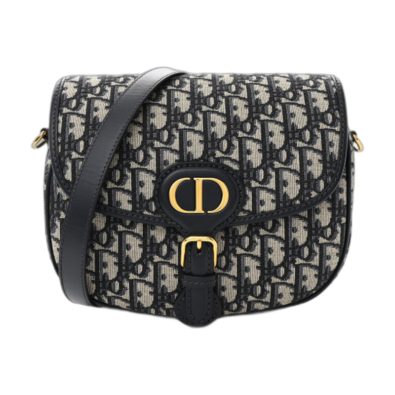 Dior Bobby Shoulder Blue Medium Canvas