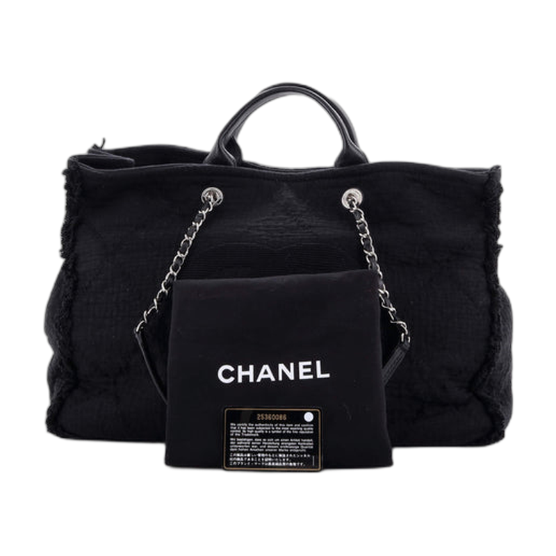 Chanel Deauville Tote in Black