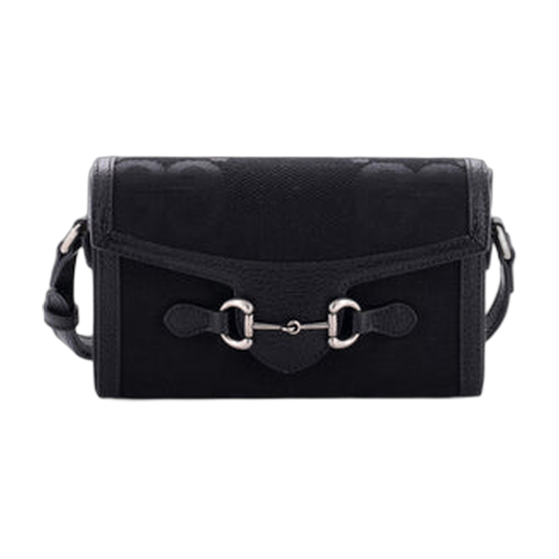 Gucci Horsebit 1955 Shoulder Black Mini
