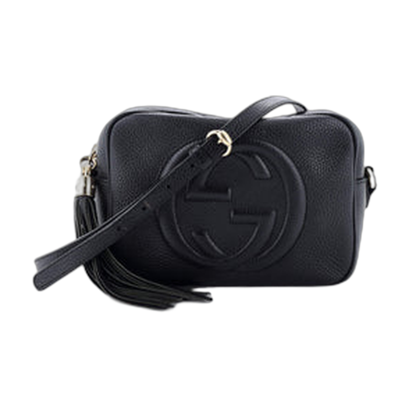 Gucci Soho Disco Crossbody Bag in Black Leather Small