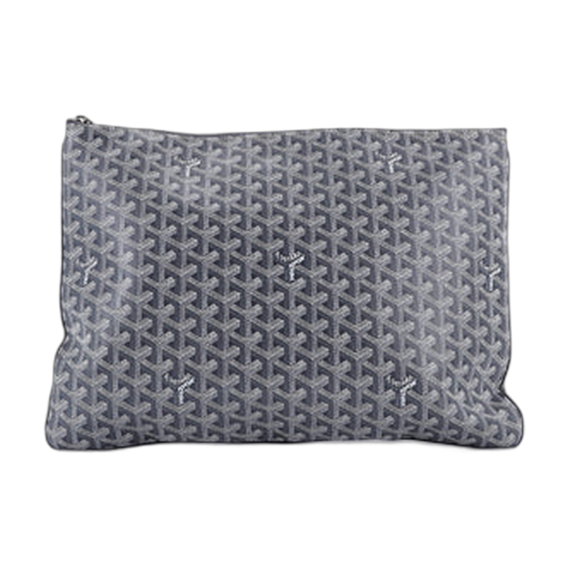 Goyard Senat Zip Pouch Grey GM
