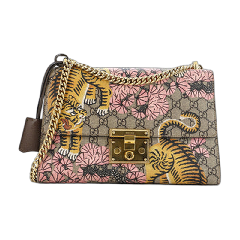 Gucci Padlock Shoulder in Brown