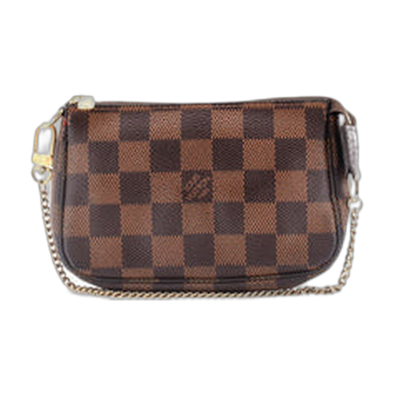 Louis Vuitton Pochette Accessories Top Handle in Brown Canvas Mini
