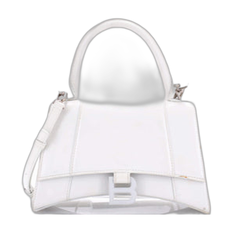 Balenciaga Hourglass Top Handle White Small