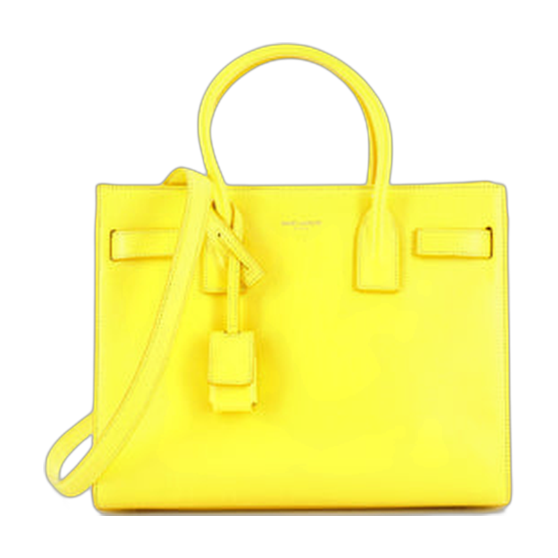 Saint Laurent Sac De Jour Top Handle Bag in Yellow