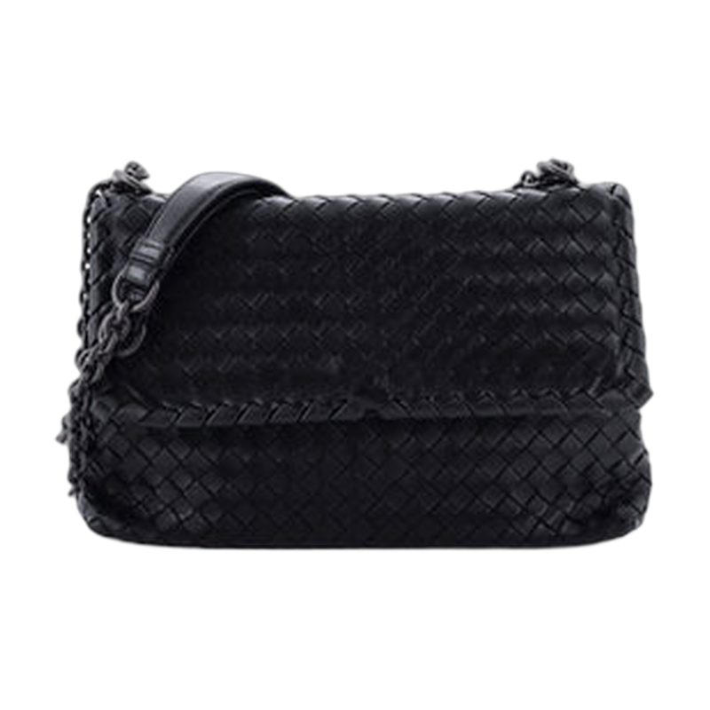 Bottega Veneta Olimpia Shoulder Bag in Black