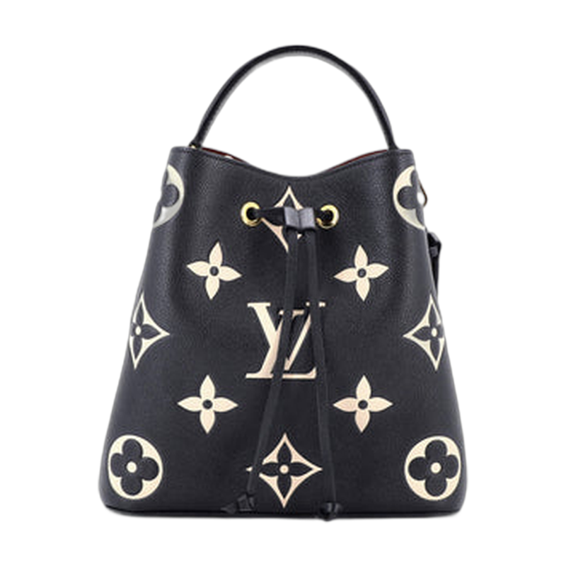 Louis Vuitton Neonoe Bucket Bag in Black, Size MM