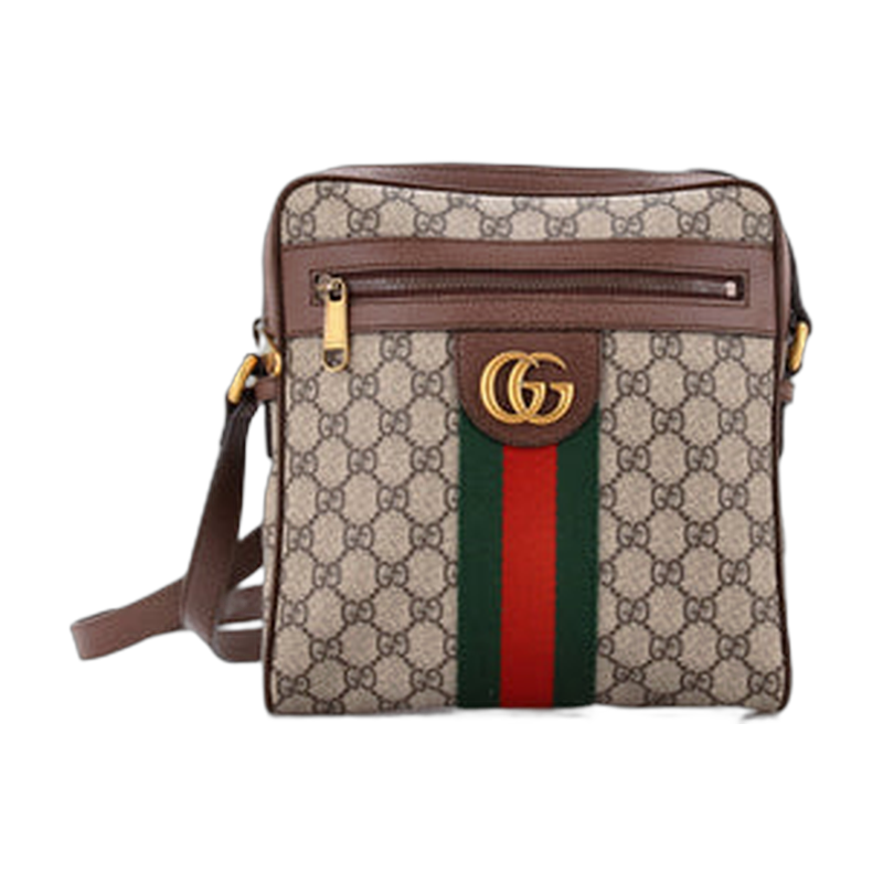 Gucci Ophidia Shoulder Bag in Brown Small Canvas