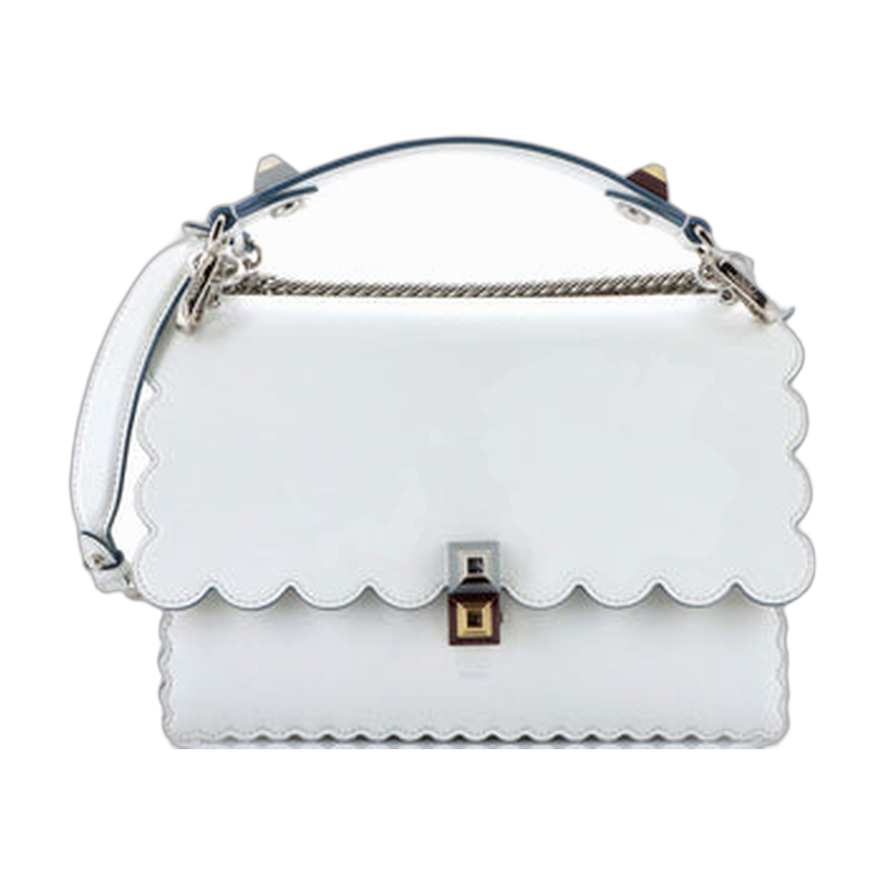 Fendi Kan I Shoulder Bag in White