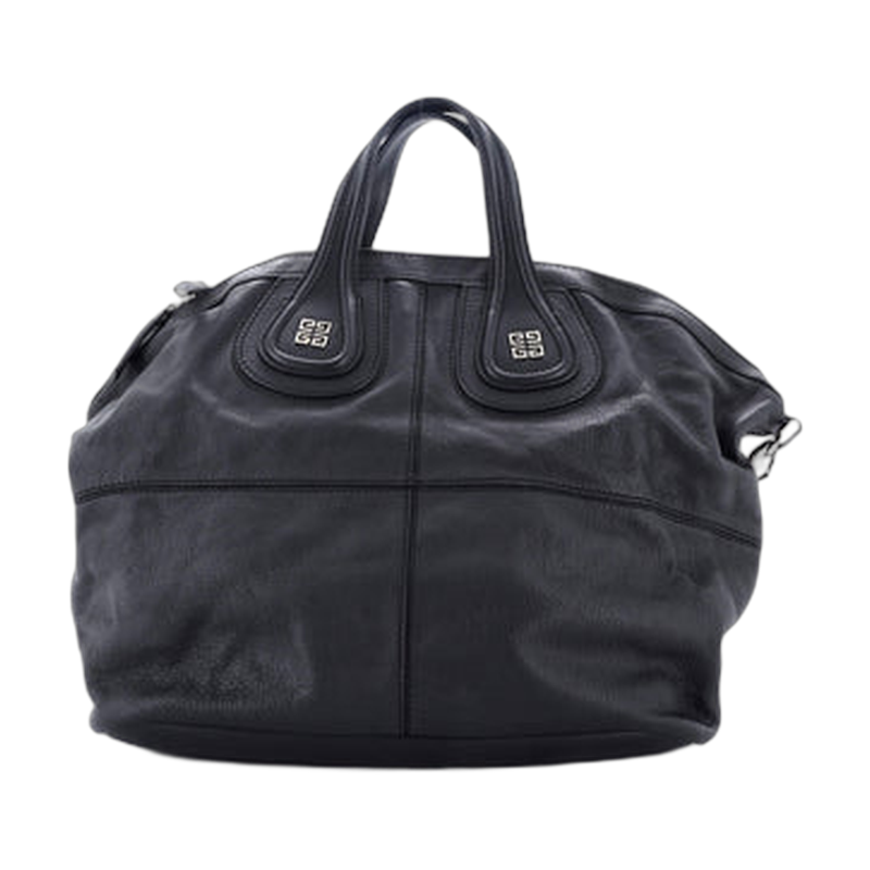 Givenchy Nightingale Top Handle Bag in Black Leather