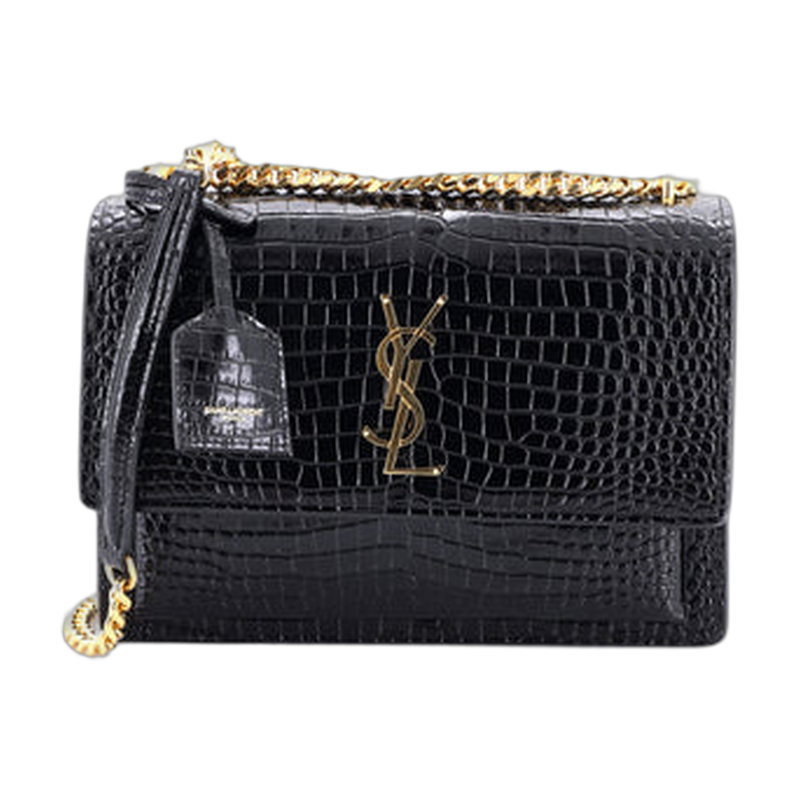 Black Saint Laurent Sunset Shoulder Bag