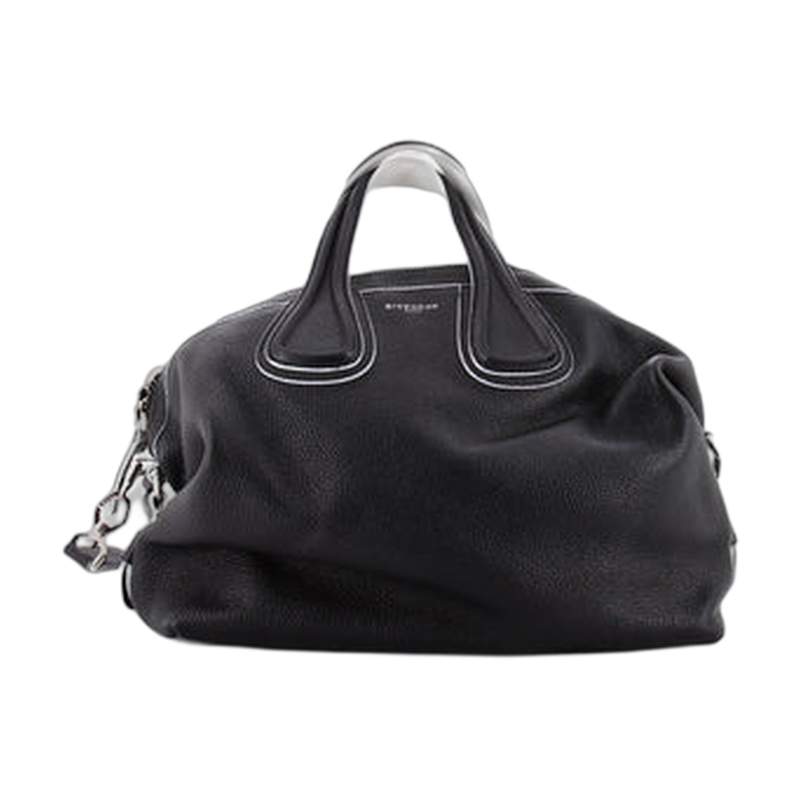 Givenchy Nightingale Top Handle Bag in Black Leather
