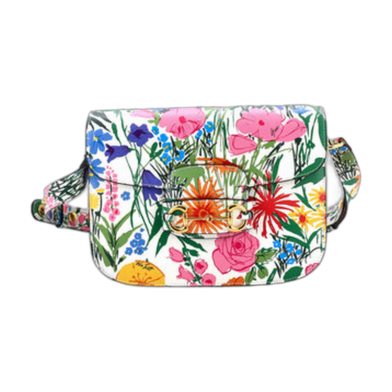 Gucci Horsebit 1955 Shoulder Bag in White