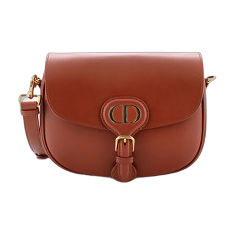 Dior Bobby Shoulder Brown Medium Leather