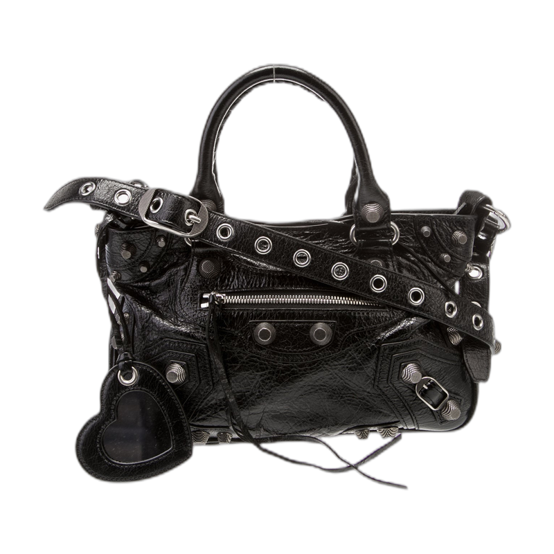 Balenciaga Cagole City Top Handle Black Small