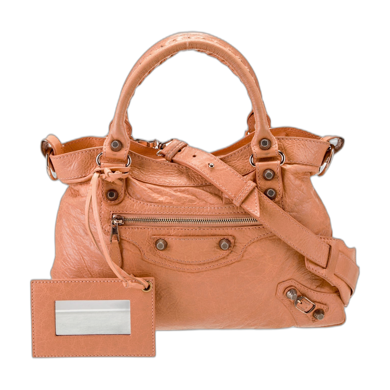 Balenciaga Motocross City Top Handle in Orange