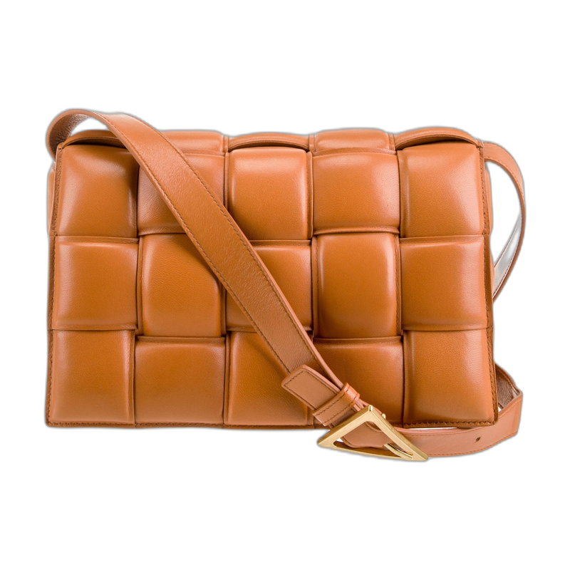 Bottega Veneta Padded Cassette Crossbody in Orange