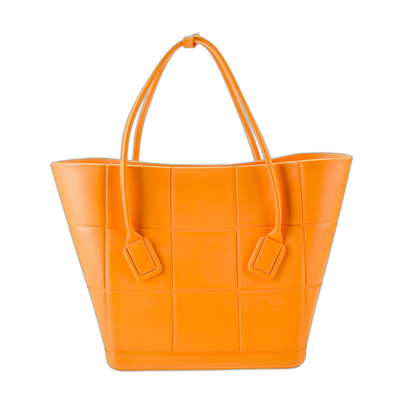 Bottega Veneta Arco Tote Orange Rubber