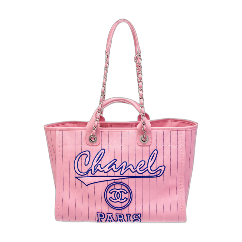 Chanel Deauville Tote Pink Medium