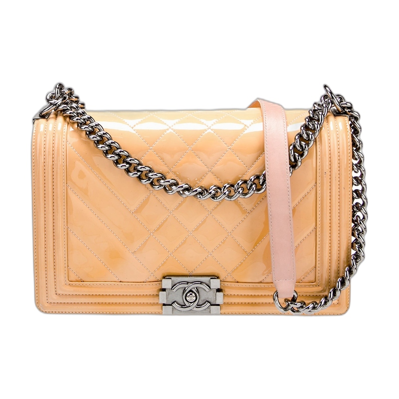 Chanel Boy Shoulder - Neutrals Medium