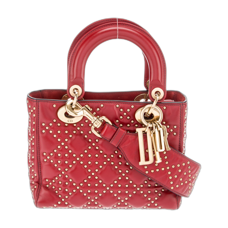 Red Lady Dior Top Handle