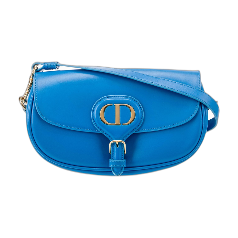 Dior Bobby Shoulder Bag in Blue Leather