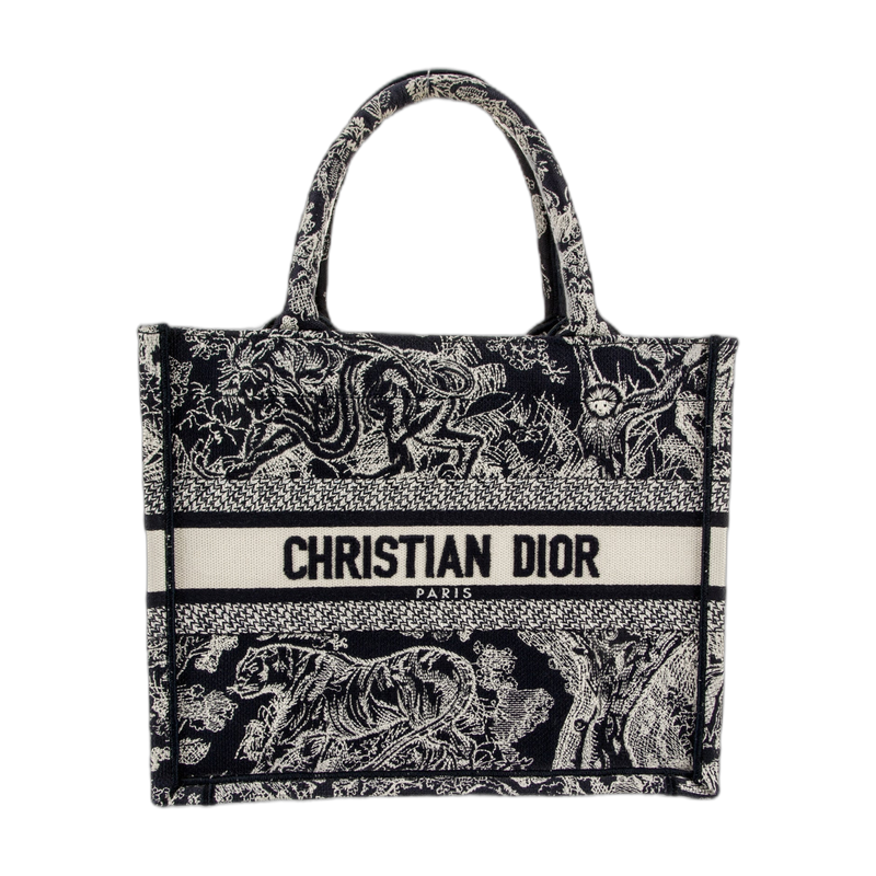 Dior Book Tote in Blue Canvas