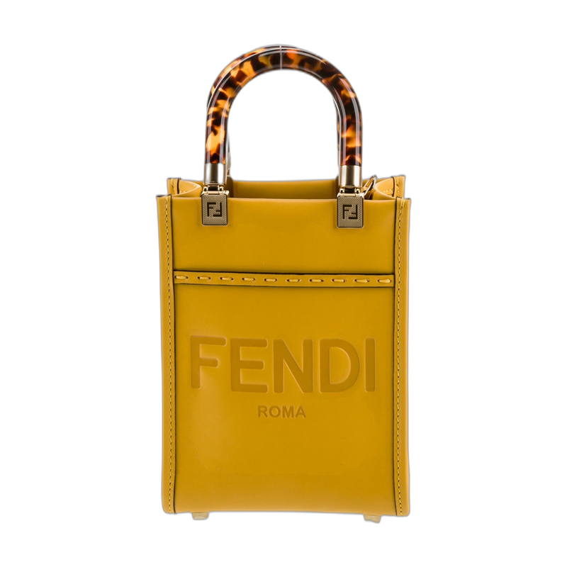 Fendi Sunshine Tote in Yellow Mini