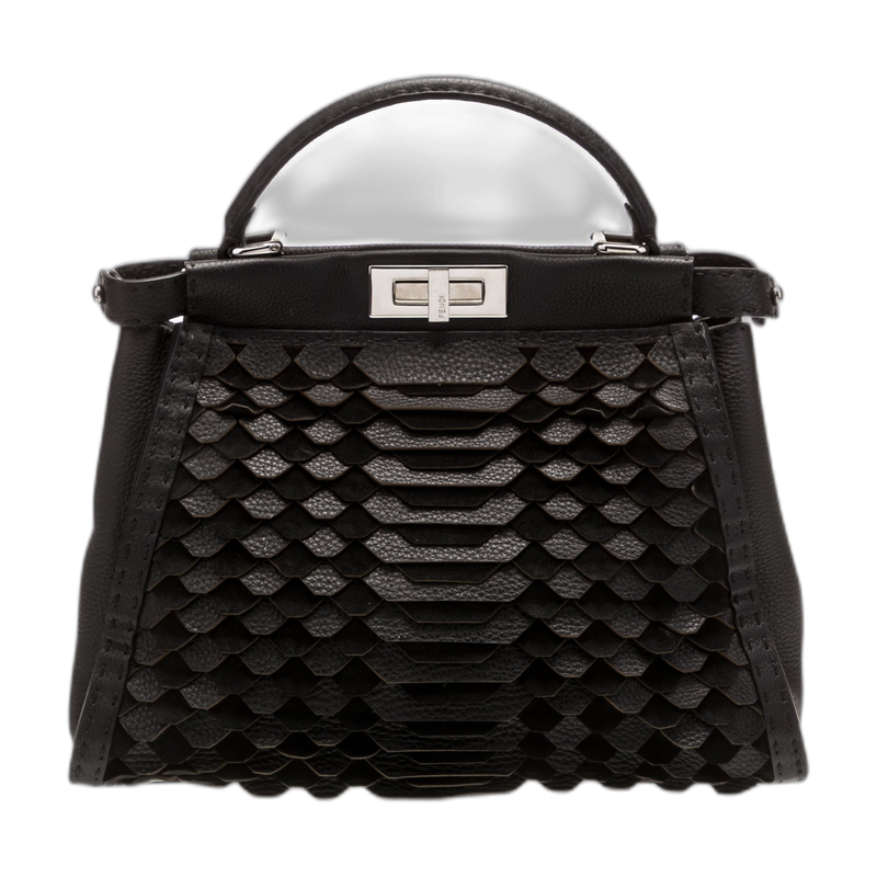 Fendi Peekaboo Top Handle Bag Black Medium