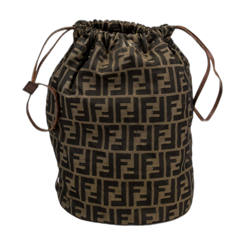 Fendi Bucket Bag in Brown Canvas