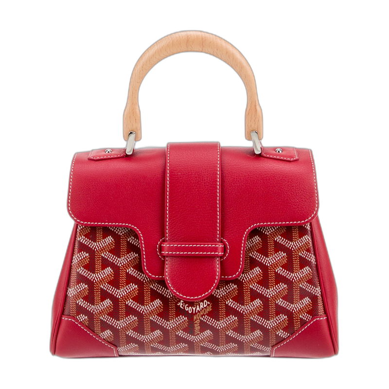 Goyard Saigon Top Handle Bag Red mini