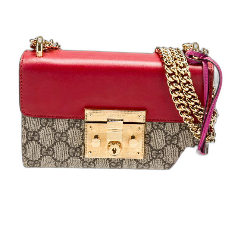 Gucci Padlock Shoulder Bag in Neutrals Leather