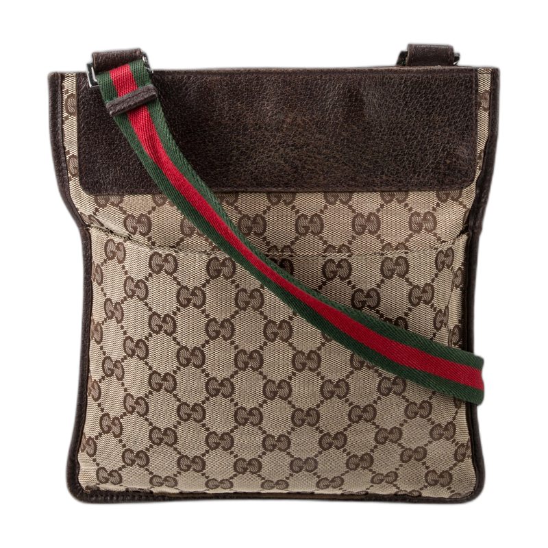 Gucci Messenger Bag in Brown Canvas
