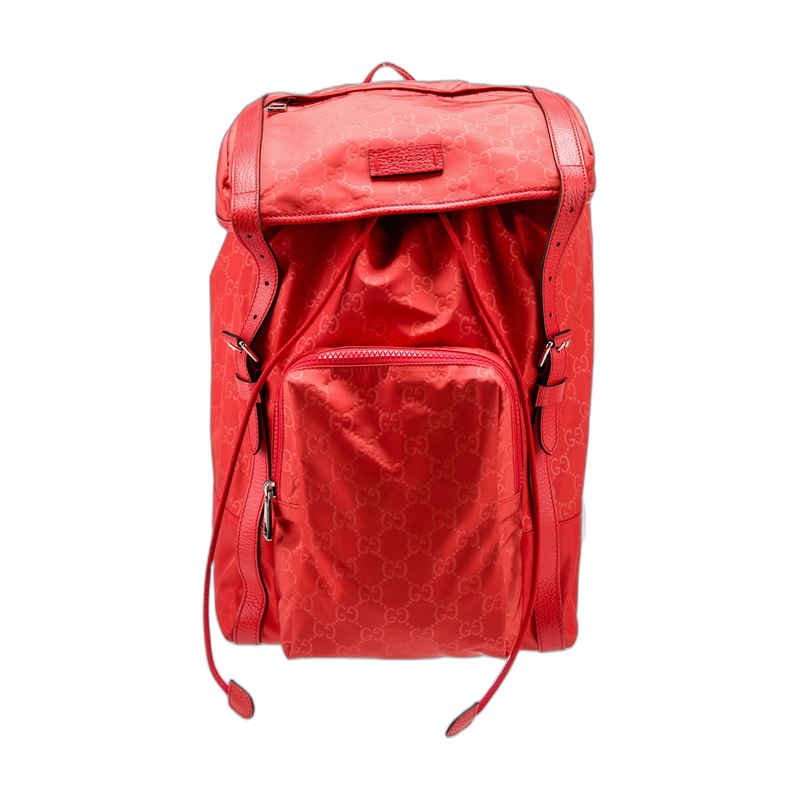 Gucci Red Nylon Backpack