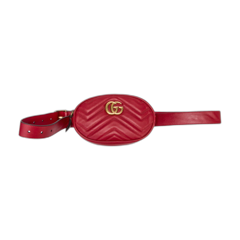 Gucci Marmont Belt Red
